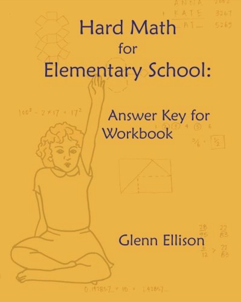 Hard Math For Elementary School Answer Key For Workbook Hard math for elementary school answer key for workbook